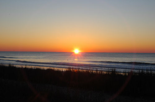 sunrise on the beach